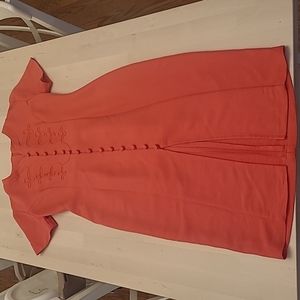 EUC VTG Jaclyn Hart Pink Embroidered Front Dress